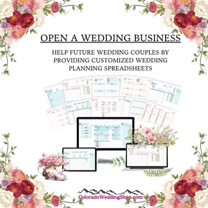 Offer Customized Wedding Planning Spreadsheets for Wedding Couples
