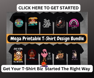 Mega Printable T-Shirt Design Bundle for Commercial Use - Start Your T-Shirt Business